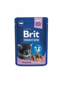 Brit Premium Cat Vrecko Kitten White Fish - 100g