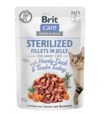 Bit Care Sterilizované Filety v Jelly with Hearthy Duck/Tender Turkey - 85g