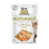 Brit Care Filety v Jelly with Fine Trout & Cod - 85g