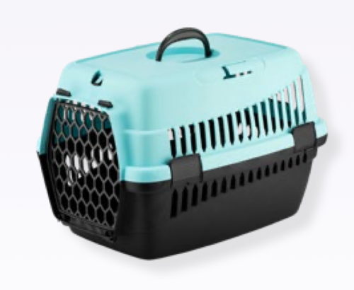 4DOG Deluxe Prepravka 49x35x32, 5cm - Čierno/modrá