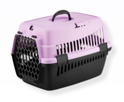 4DOG Deluxe Prepravka 49x35x32, 5cm - Čierno/fialová