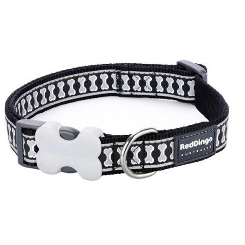 RedDingo Obojok Reflective Bones - 12mm/20 až 32cm