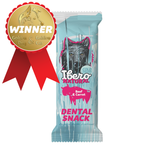 Ibero Dental Snacks Hovädzie/Mrkva 70g - S/M (3ks)