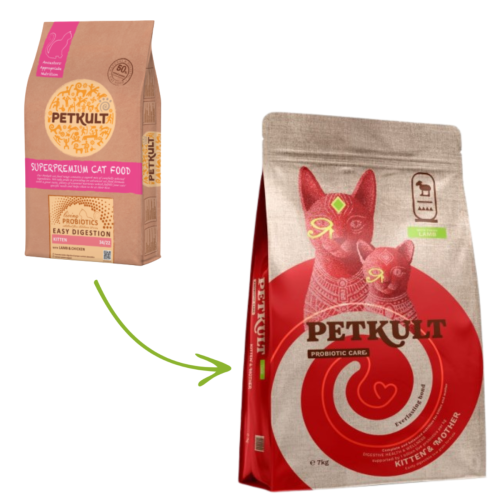 Petkult Cat Probiotics Kitten&Mother Lamb - 7kg