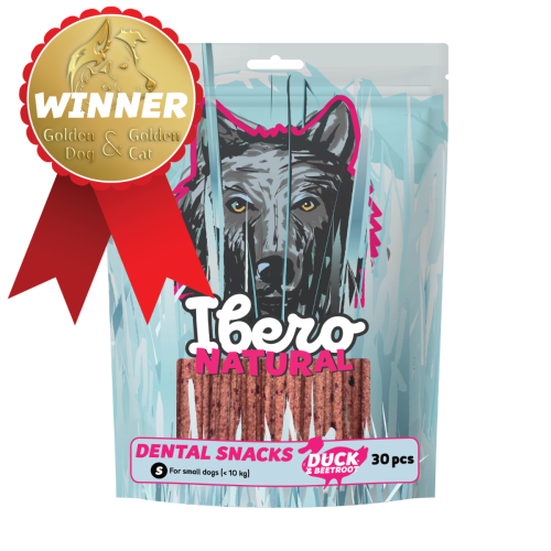 Ibero Dental Snacks Kačica/Repa 200g - S (30ks)