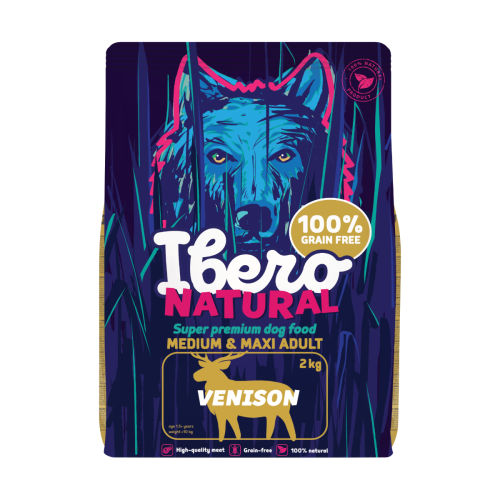 Ibero Grain Free Dog Medium & Maxi Adult Venison - 2kg