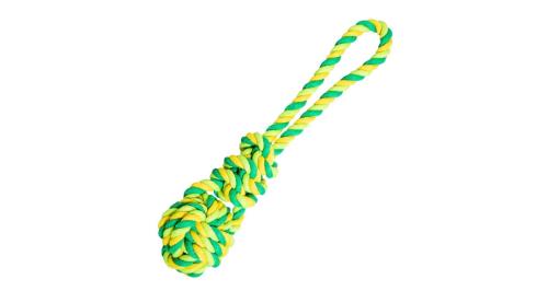 HipHop Preťahovadlo Lopta s Uzlom Zelená - 23cm/90g