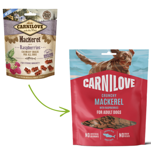 Carnilove Crunchy Snack 200g - Mackerel with Raspberries