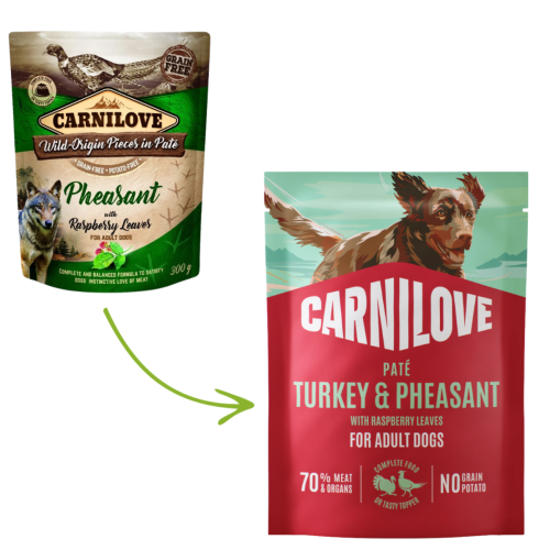 Carnilove Dog Adult Paté 300g - Turkey & Pheasant with Raspberry Leaves