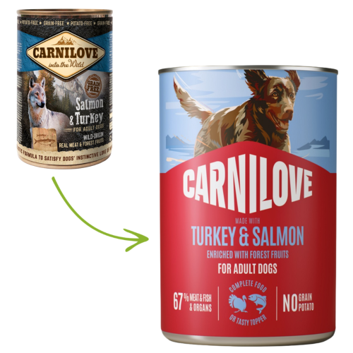 Carnilove Dog Adult Konz. Turkey & Salmon - 400g