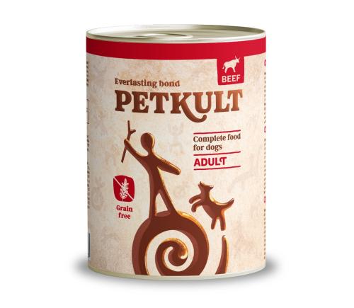 Petkult Konz. Adult Hovädzie - 800g