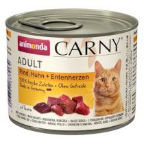 Animonda Carny Cat Hovädzie / Kurča / Kačacie srdce - 200g