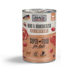 Mac´s Cat Konz. Hovädzie/Kuracie Srdce - 400g