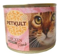 Petkult Cat Konzerva Kuracie - 12x185g (10 + 2 gratis)