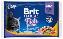 BRIT cat vrecko Rybie menu 4x100g - 1 balenie