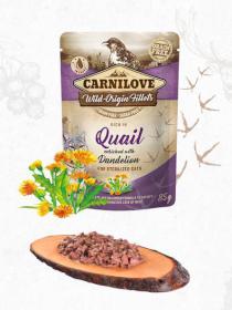 Carnilove Cat Sterilised Quail with Dandelion - 85g