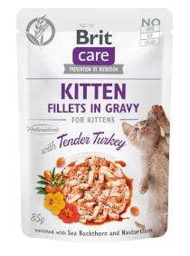 Brit Care Kitten Filety v Grave with Tender Turkey - 85g