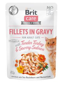 Brit Care Fillets in Gravy with Tender Turkey / Savory Salmon - 85g