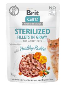 Brit Care Sterilizované Filety v Grave with Healthy Rabbit - 85g