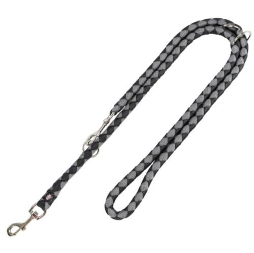 Trixie Vodítko Cavo Predĺžené 1,8cm/2m - Čierno/Strieborné