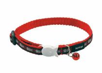 RedDingo Obojok Fishbone Red - 1,2/20 až 32cm