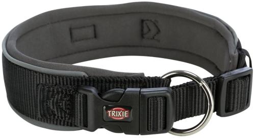 Trixie Obojok Premium Extra Široký, Čierna/Grafit - S/M