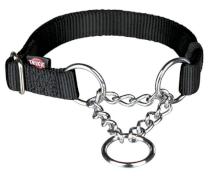Trixie Obojok Premium Polosťahovací Čierny - M/L (2,0/35 až 55cm)