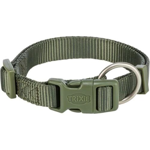 Trixie Obojok Premium Nylonový Olivový - S/M (1,5 cm/30 až 45 cm)